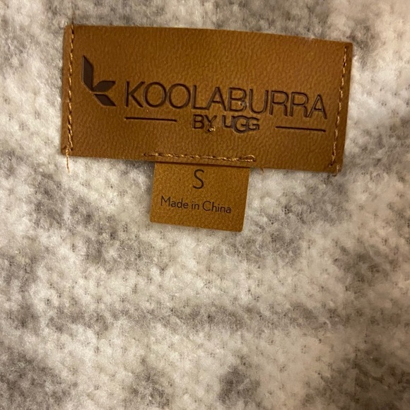 Koolaburra by Ugg vest Sherpa hooded white grey Small - Picture 6 of 7
